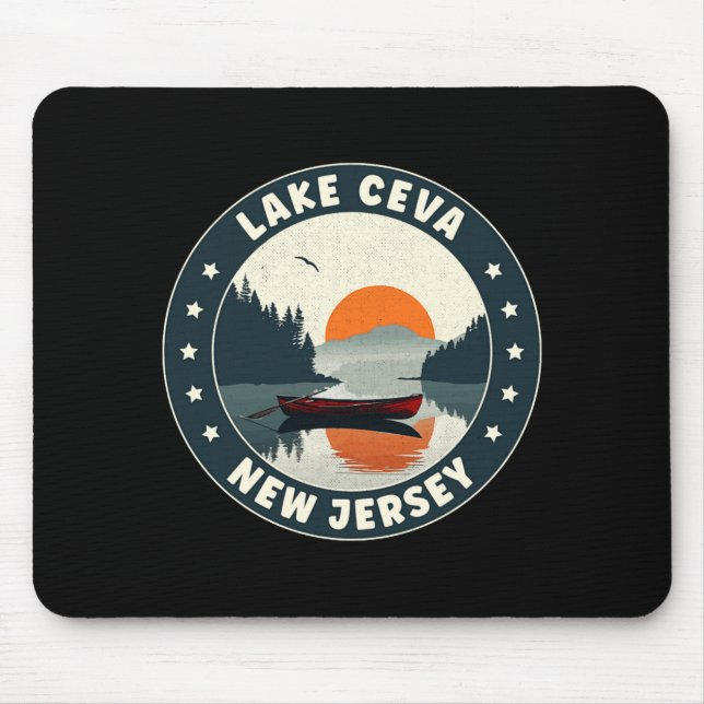 Lake Ceva New Jersey Sunset T Shirt  Mouse Mat (Front)