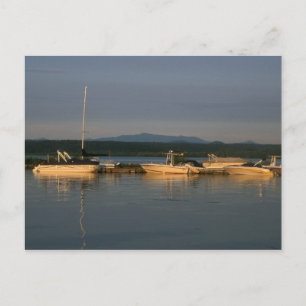 Lake Champlain and Mount Mansfield Vermont Postcard