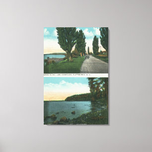Lake Champlain Drive View Canvas Print