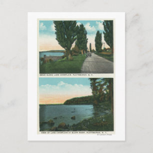 Lake Champlain Drive View Postcard