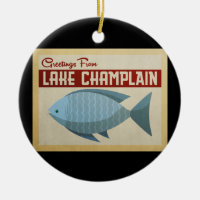 Lake Champlain Fish Vintage Travel