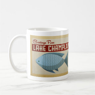 Lake Champlain Fish Vintage Travel Coffee Mug