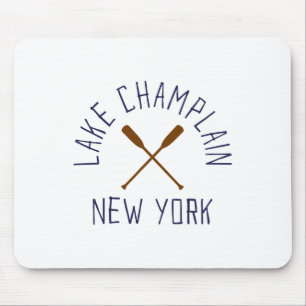 Lake Champlain New York Outdoors Vintage Mouse Mat