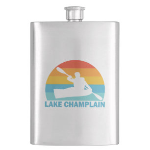 Lake Champlain New York Vermont Kayak Hip Flask