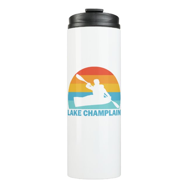 Lake Champlain New York Vermont Kayak Thermal Tumbler (Front)