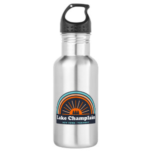 Lake Champlain New York Vermont Rainbow 532 Ml Water Bottle