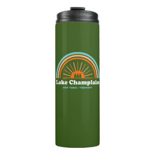 Lake Champlain New York Vermont Rainbow Thermal Tumbler