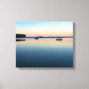 lake champlain sunrise in saint albans bay canvas print