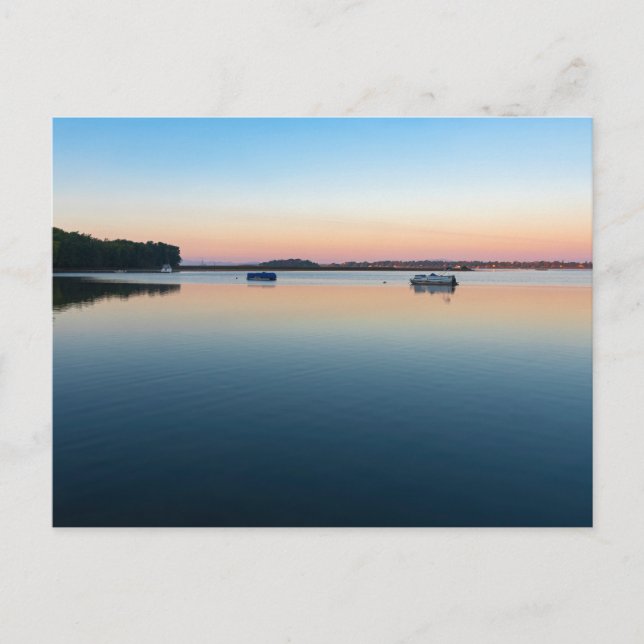 lake champlain sunrise in saint albans bay holiday postcard (Front)