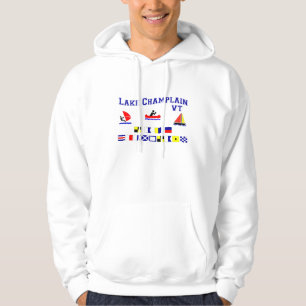Lake Champlain VT Signal Flags Hoodie