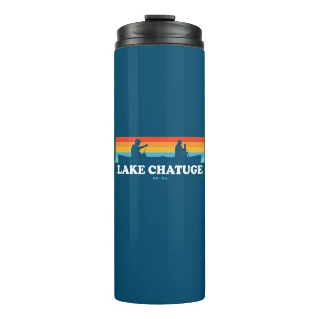 Lake Chatuge North Carolina Georgia Canoe Thermal Tumbler (Front)