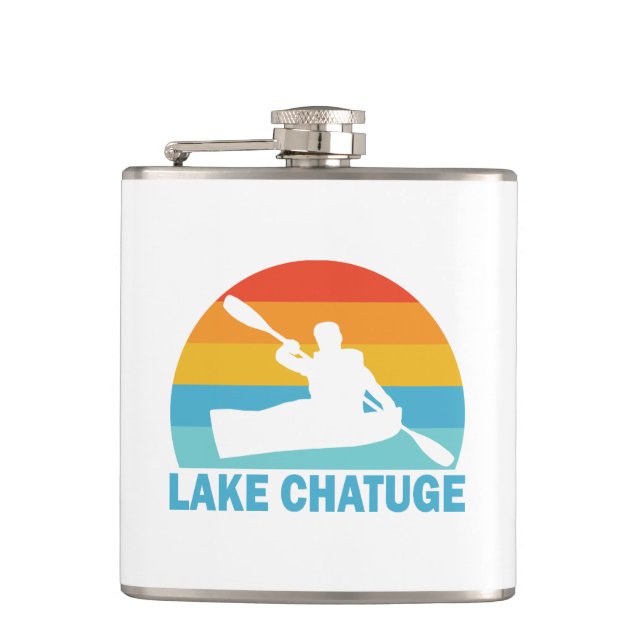 Lake Chatuge North Carolina Georgia Kayak Hip Flask (Front)