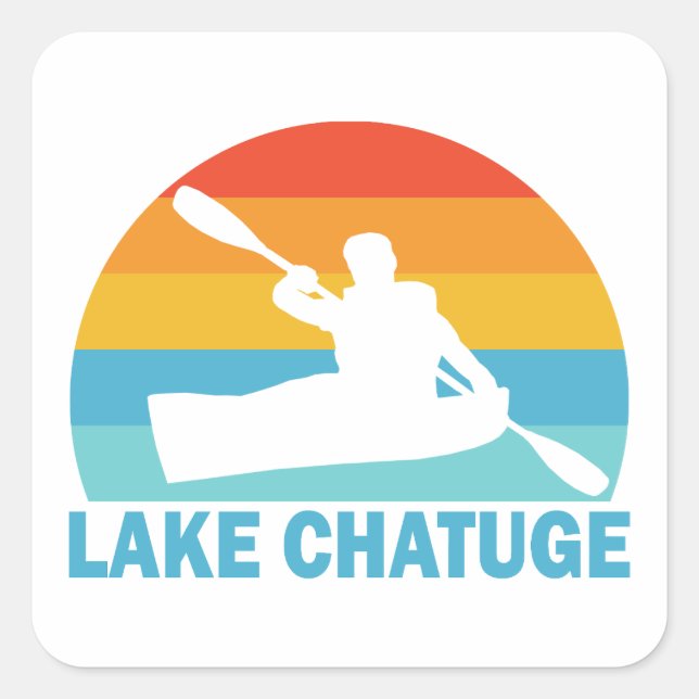 Lake Chatuge North Carolina Georgia Kayak Square Sticker (Front)