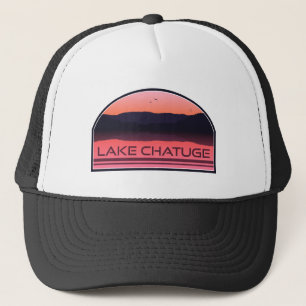 Lake Chatuge North Carolina Georgia Red Sunrise Trucker Hat