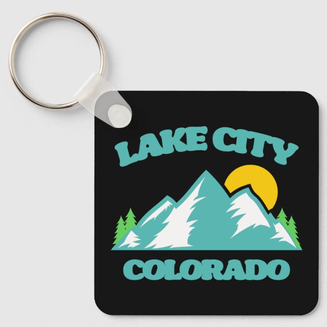 Lake City Colorado Key Ring (Front)