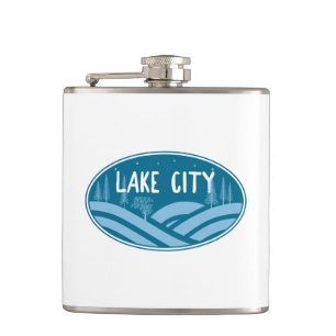 Lake City Colorado Outdoors Hip Flask