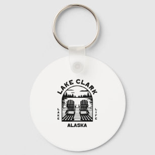Lake Clark Alaska Outdoors Vintage Key Ring