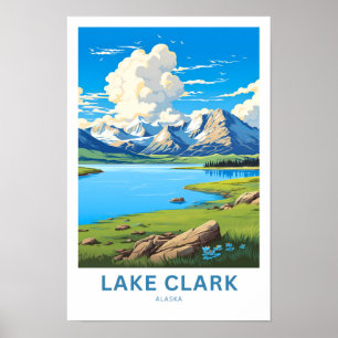 Lake Clark Alaska Travel Print