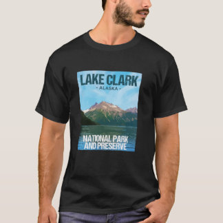 Lake Clark National Park Alaska Poster Design T-Shirt