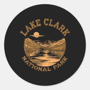 Lake Clark National Park Alaska Travelling Nature Classic Round Sticker