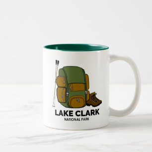 Lake Clark National Park Backpack Two-Tone Coffee Mug