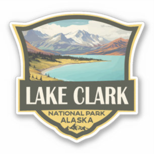 Lake Clark National Park Illustration Travel Art