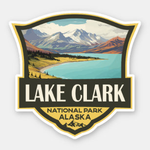 Lake Clark National Park Illustration Travel Art