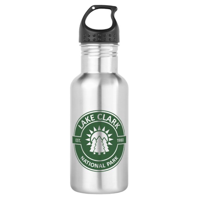 Lake Clark National Park Sun Trees 532 Ml Water Bottle (Front)