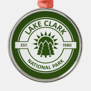 Lake Clark National Park Sun Trees Metal Tree Decoration