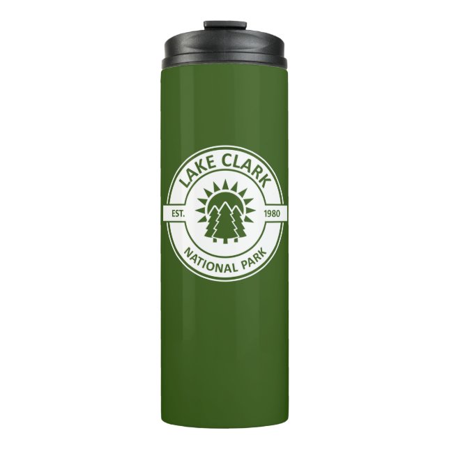 Lake Clark National Park Sun Trees Thermal Tumbler (Front)