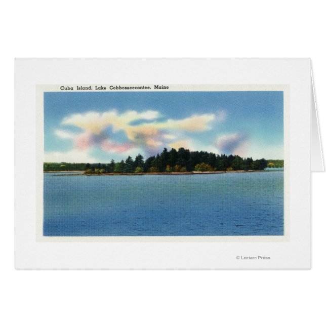 Lake Cobbosseecontee View of Cuba Island (Front Horizontal)
