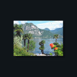 Lake Como as seen from Bellagio Canvas Print<br><div class="desc">Imagine relaxing on a lounge chair and looking out onto Lake Como on a sunny, clear day.</div>