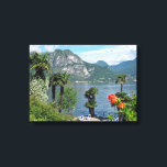 Lake Como as seen from Bellagio Canvas Print<br><div class="desc">Imagine relaxing on a lounge chair and looking out onto Lake Como on a sunny, clear day.</div>