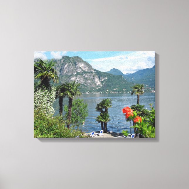 Lake Como as seen from Bellagio Canvas Print (Front)