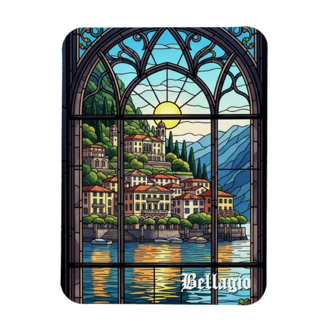 Lake Como Bellagio Italy Magnet (Vertical)