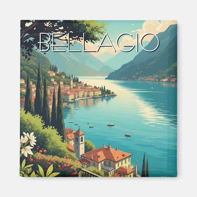 Lake Como Bellagio Italy Magnet (Front)