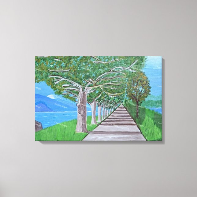 Lake Como canvas art  (Front)