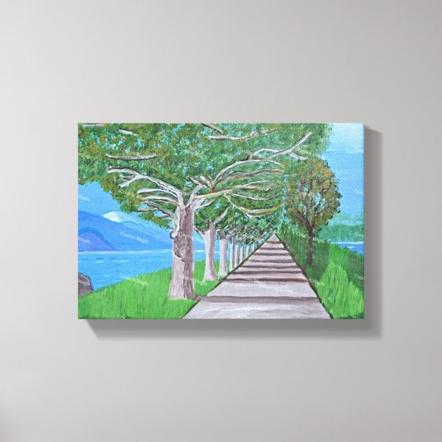 Lake Como canvas art  (Front)