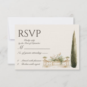 Lake Como Destination RSVP Card