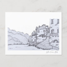 Lake Como hand sketch 