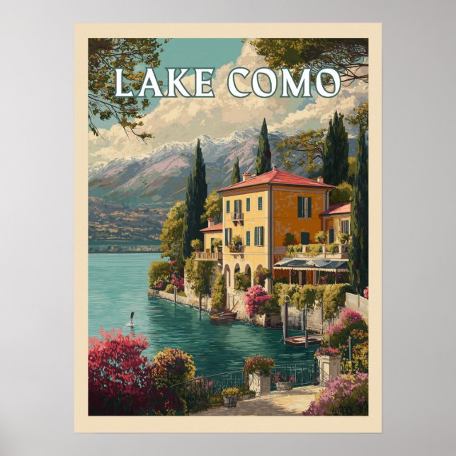 Lake Como – Italian Lakeside Charm Poster (Front)