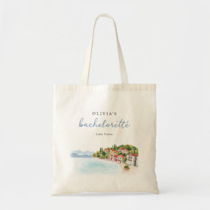 Lake Como Italy Bachelorette Party Canvas Tote Bag