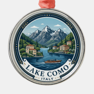 Lake Como Italy Metal Tree Decoration