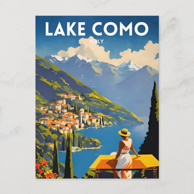 Lake Como Italy Postcard (Front)