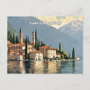Lake Como Italy Postcard