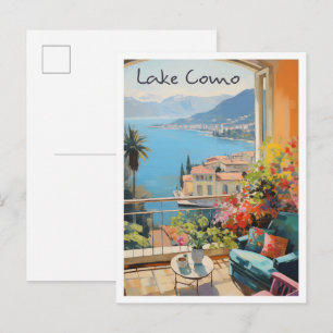 Lake Como Italy Travel  Postcard