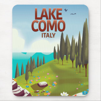 Lake Como Italy travel postcard. Mouse Mat