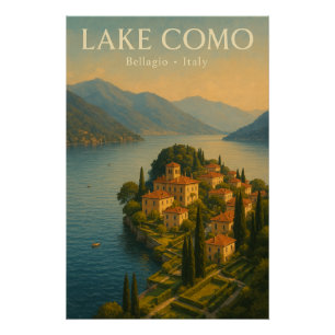Lake Como — Italy, travel Poster