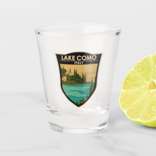 Lake Como Italy Vintage Shot Glass