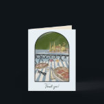 Lake como, Italy Watercolor  Thank You Card<br><div class="desc">Extend your heartfelt thanks with a touch of Italian beauty with these Lake Como watercolor thank you cards. Featuring exquisite watercolor illustrations of the stunning Lake Como, these cards are a wonderful way to express your gratitude with elegance. Whether you're thanking guests for sharing in your destination wedding or simply...</div>